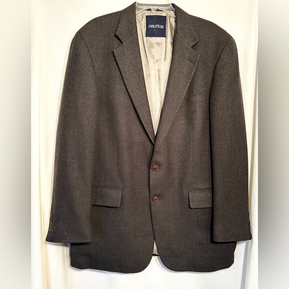 Lord & Taylor Other - MENS 44L CHARCOAL GRAY LORD & TAYLOR NAUTICA SUIT JACKET SPORT COAT BLAZER
